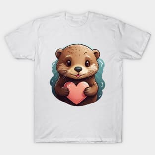 Cute Kawaii Otter T-Shirt